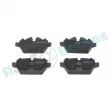 Jeu de 4 plaquettes de frein arrière RAP BRAKES R-P0497 - Visuel 1