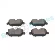 Jeu de 4 plaquettes de frein arrière RAP BRAKES R-P0497 - Visuel 3