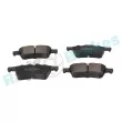Jeu de 4 plaquettes de frein arrière RAP BRAKES R-P0505 - Visuel 2
