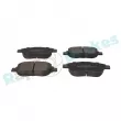 Jeu de 4 plaquettes de frein avant RAP BRAKES R-P0508 - Visuel 2