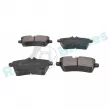 Jeu de 4 plaquettes de frein avant RAP BRAKES R-P0514 - Visuel 2