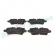 Jeu de 4 plaquettes de frein arrière RAP BRAKES R-P0516 - Visuel 1