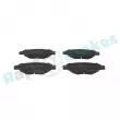 Jeu de 4 plaquettes de frein avant RAP BRAKES R-P0517 - Visuel 1