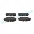 Jeu de 4 plaquettes de frein avant RAP BRAKES R-P0518 - Visuel 1