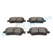 Jeu de 4 plaquettes de frein arrière RAP BRAKES R-P0520 - Visuel 3