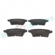 Jeu de 4 plaquettes de frein arrière RAP BRAKES R-P0521 - Visuel 1