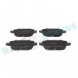 Jeu de 4 plaquettes de frein arrière RAP BRAKES R-P0532 - Visuel 1