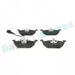 Jeu de 4 plaquettes de frein avant RAP BRAKES R-P0539 - Visuel 1