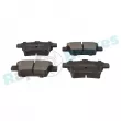 Jeu de 4 plaquettes de frein arrière RAP BRAKES R-P0545 - Visuel 2