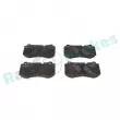 Jeu de 4 plaquettes de frein avant RAP BRAKES R-P0547 - Visuel 1