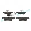 Jeu de 4 plaquettes de frein arrière RAP BRAKES R-P0551 - Visuel 1