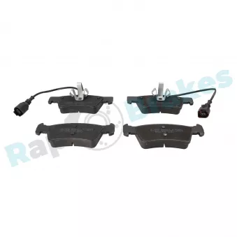 Jeu de 4 plaquettes de frein arrière RAP BRAKES R-P0552