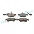 Jeu de 4 plaquettes de frein arrière RAP BRAKES R-P0552 - Visuel 3