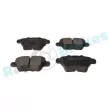 Jeu de 4 plaquettes de frein arrière RAP BRAKES R-P0557 - Visuel 2