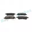 Jeu de 4 plaquettes de frein arrière RAP BRAKES R-P0561 - Visuel 1
