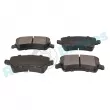 Jeu de 4 plaquettes de frein arrière RAP BRAKES R-P0564 - Visuel 2