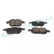 Jeu de 4 plaquettes de frein avant RAP BRAKES R-P0565 - Visuel 2