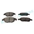 Jeu de 4 plaquettes de frein avant RAP BRAKES R-P0570 - Visuel 3