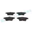 Jeu de 4 plaquettes de frein arrière RAP BRAKES R-P0572 - Visuel 1