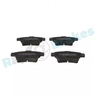 Jeu de 4 plaquettes de frein arrière RAP BRAKES R-P0572