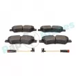 Jeu de 4 plaquettes de frein arrière RAP BRAKES R-P0577 - Visuel 3