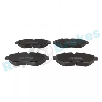 Jeu de 4 plaquettes de frein avant RAP BRAKES R-P0578