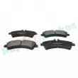 Jeu de 4 plaquettes de frein arrière RAP BRAKES R-P0579 - Visuel 2