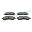 Jeu de 4 plaquettes de frein arrière RAP BRAKES R-P0579 - Visuel 3