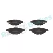 Jeu de 4 plaquettes de frein avant RAP BRAKES R-P0581 - Visuel 1