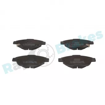 Jeu de 4 plaquettes de frein avant RAP BRAKES R-P0581