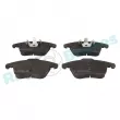 Jeu de 4 plaquettes de frein avant RAP BRAKES R-P0584 - Visuel 1