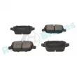 Jeu de 4 plaquettes de frein arrière RAP BRAKES R-P0587 - Visuel 2