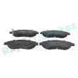 Jeu de 4 plaquettes de frein avant RAP BRAKES R-P0592 - Visuel 1