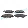 Jeu de 4 plaquettes de frein avant RAP BRAKES R-P0592 - Visuel 2