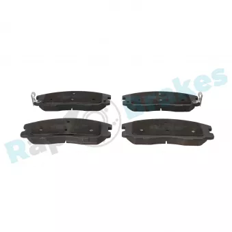 Jeu de 4 plaquettes de frein avant RAP BRAKES R-P0594