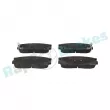 Jeu de 4 plaquettes de frein arrière RAP BRAKES R-P0595 - Visuel 1