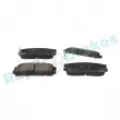 Jeu de 4 plaquettes de frein arrière RAP BRAKES R-P0595 - Visuel 2