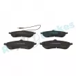 Jeu de 4 plaquettes de frein avant RAP BRAKES R-P0598 - Visuel 1
