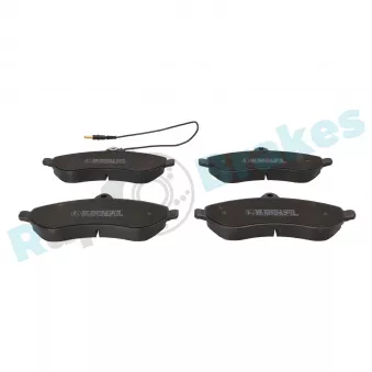 Jeu de 4 plaquettes de frein avant RAP BRAKES R-P0598