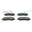 Jeu de 4 plaquettes de frein avant RAP BRAKES R-P0598 - Visuel 3