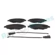 Jeu de 4 plaquettes de frein avant RAP BRAKES R-P0602 - Visuel 1