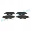 Jeu de 4 plaquettes de frein avant RAP BRAKES R-P0602 - Visuel 2