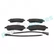 Jeu de 4 plaquettes de frein avant RAP BRAKES R-P0603 - Visuel 1