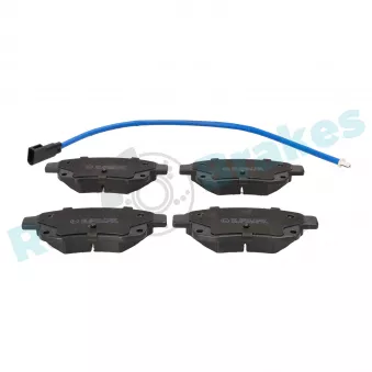Jeu de 4 plaquettes de frein arrière RAP BRAKES R-P0604