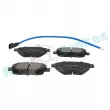 Jeu de 4 plaquettes de frein arrière RAP BRAKES R-P0604 - Visuel 2