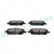 Jeu de 4 plaquettes de frein arrière RAP BRAKES R-P0604 - Visuel 3