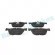 Jeu de 4 plaquettes de frein avant RAP BRAKES R-P0605 - Visuel 1