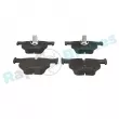 Jeu de 4 plaquettes de frein arrière RAP BRAKES R-P0606 - Visuel 1