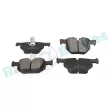 Jeu de 4 plaquettes de frein arrière RAP BRAKES R-P0606 - Visuel 2