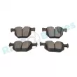 Jeu de 4 plaquettes de frein arrière RAP BRAKES R-P0606 - Visuel 3